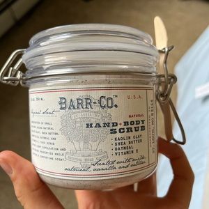 Barr-Co hand and body scrub